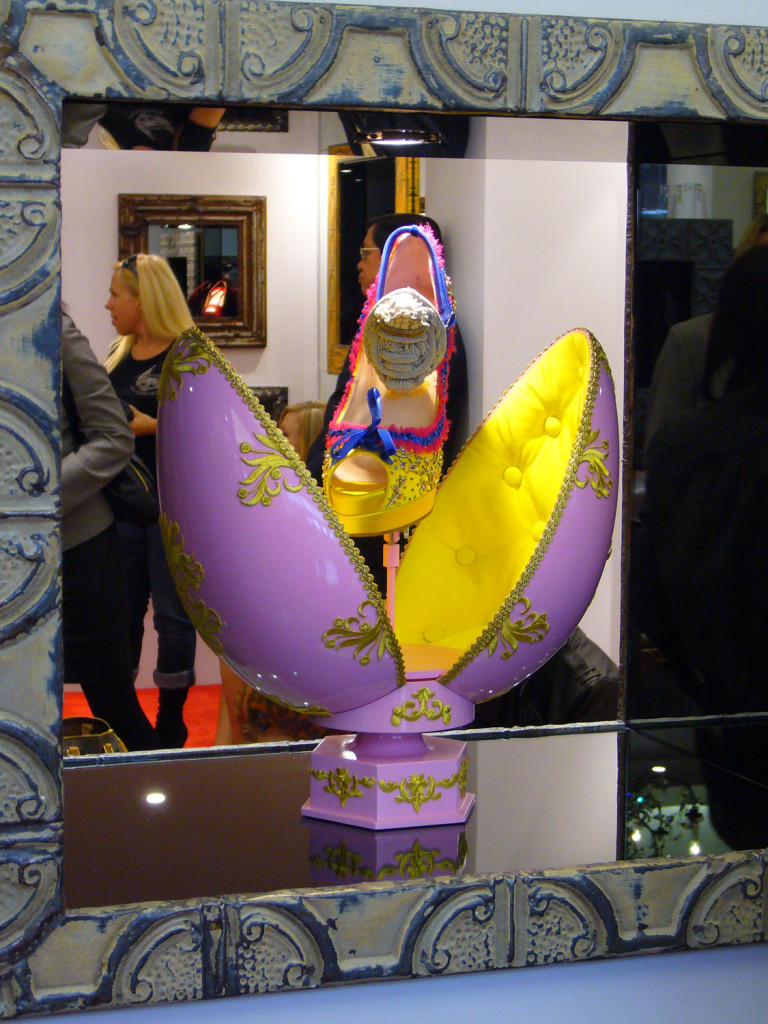 The Marie Antoinette shoe in yellow; Image via Denise Kuan/ THE POP FIX, Copyright 2009